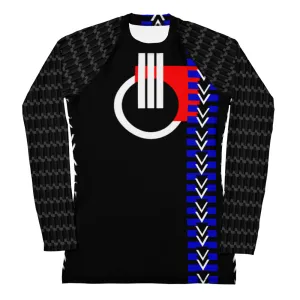 Origen Destination |On-Arrival Point of Origen Women's Black Symbol-inspired Rash Guard