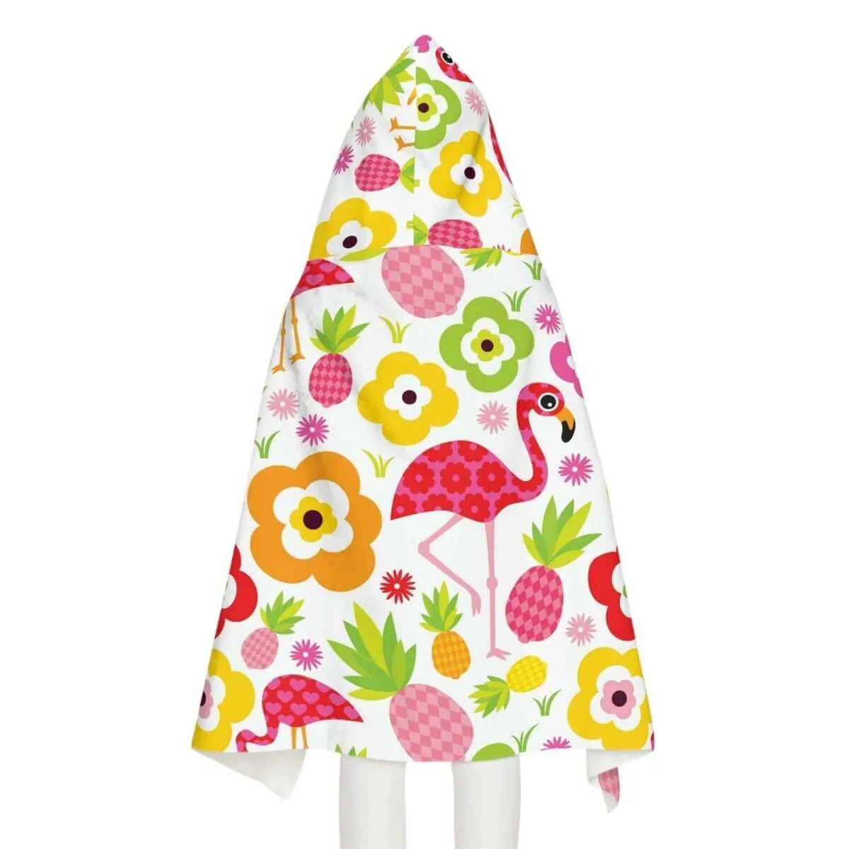 Our Hooded Beach Towel - Flamingo