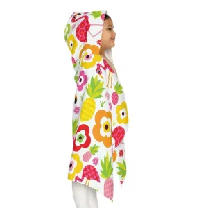 Our Hooded Beach Towel - Flamingo