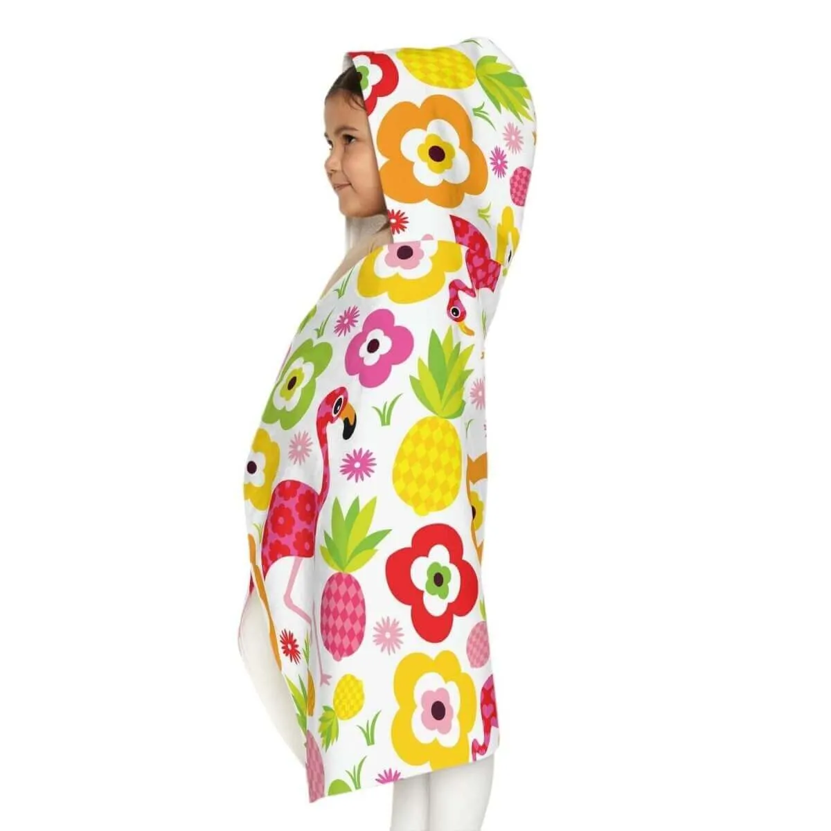 Our Hooded Beach Towel - Flamingo