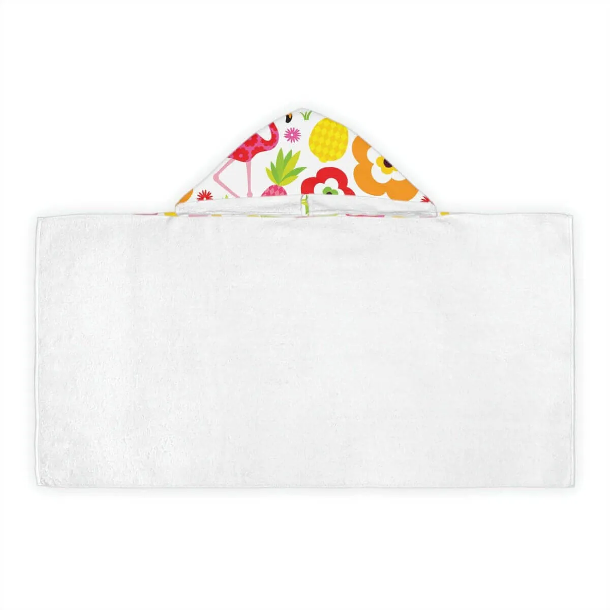 Our Hooded Beach Towel - Flamingo