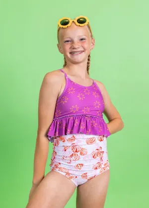 Painted Clams | Youth High-Waisted Bottoms