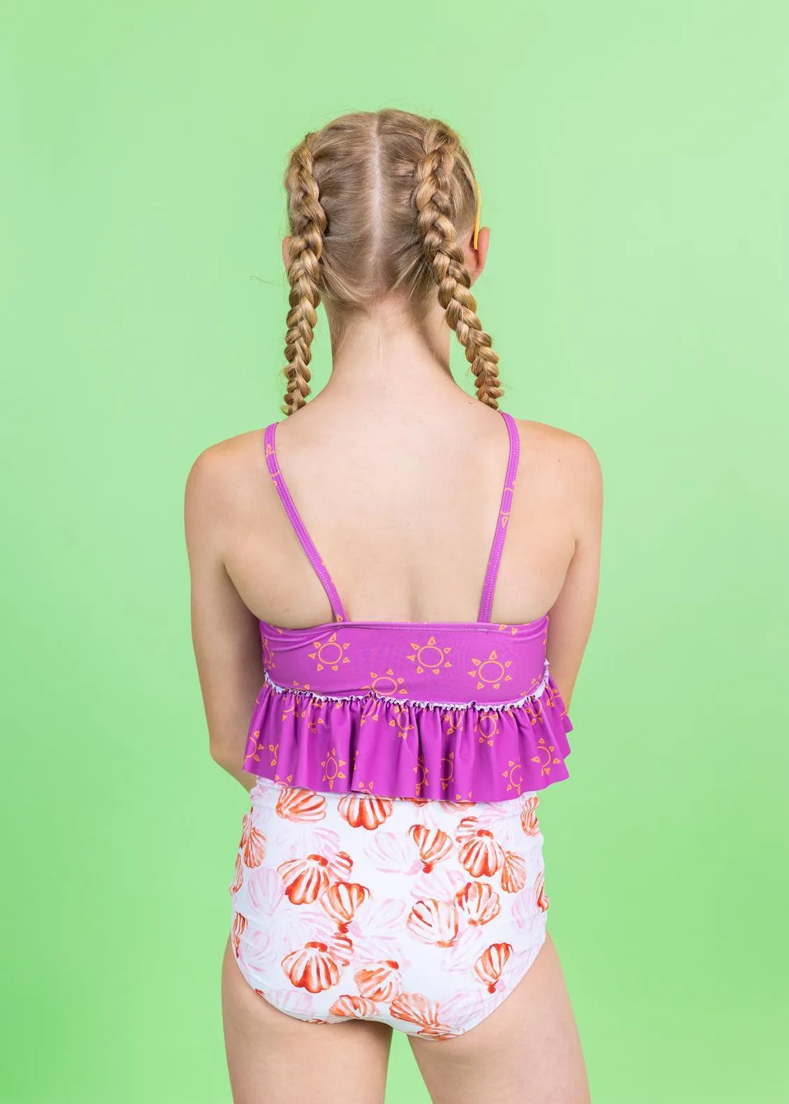 Painted Clams | Youth High-Waisted Bottoms