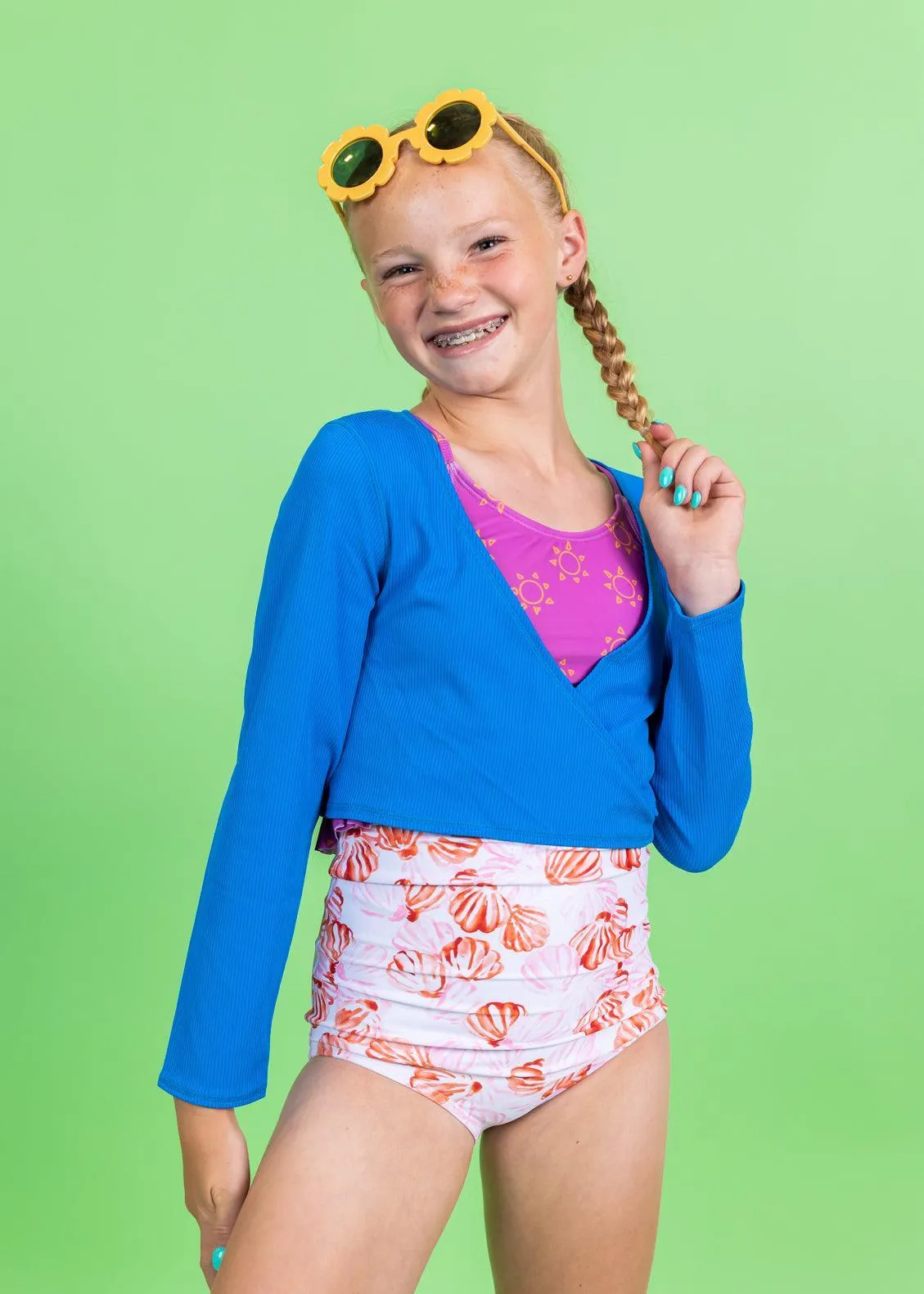 Painted Clams | Youth High-Waisted Bottoms