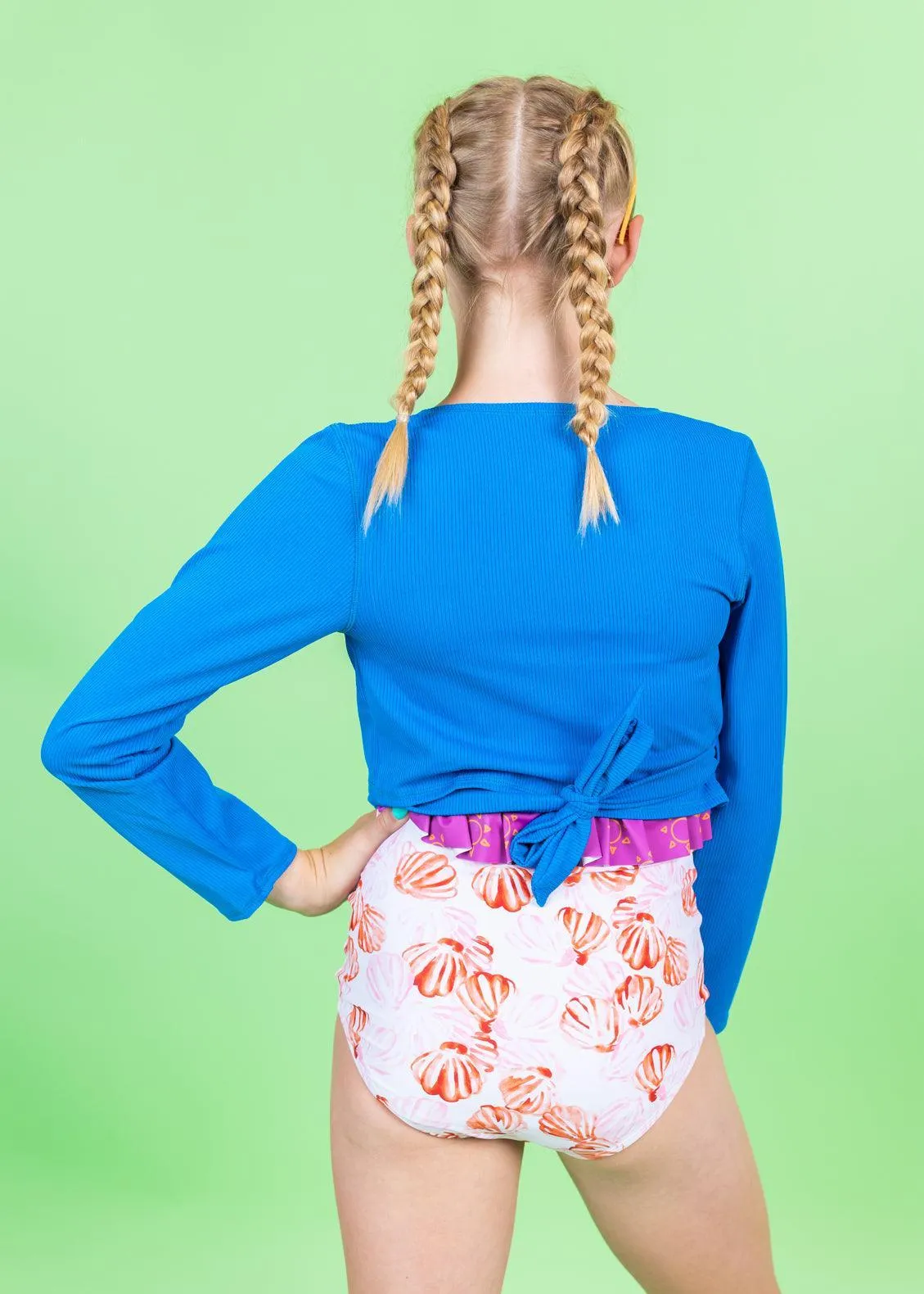 Painted Clams | Youth High-Waisted Bottoms