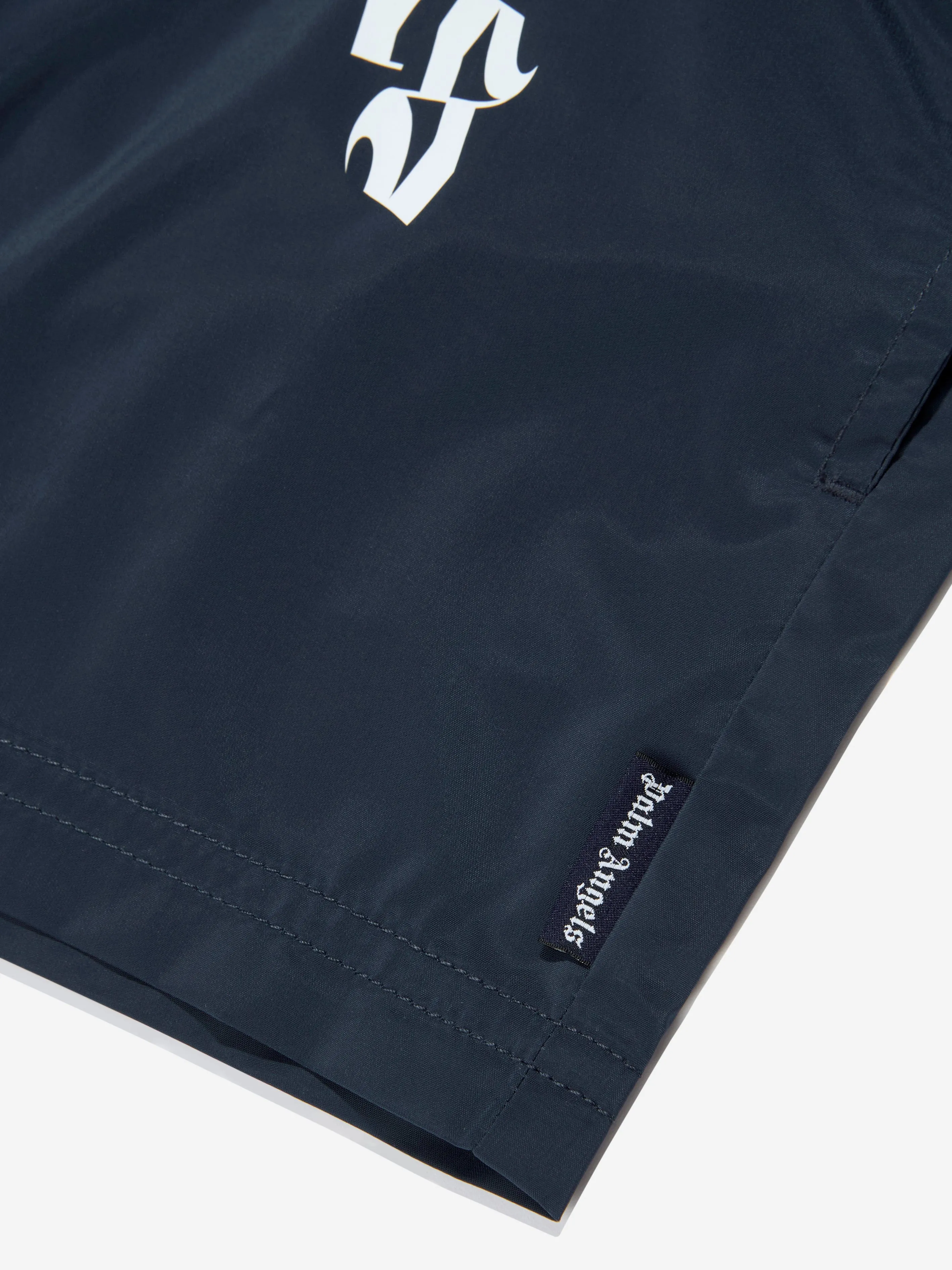 Palm Angels Boys Logo Print Swim Shorts