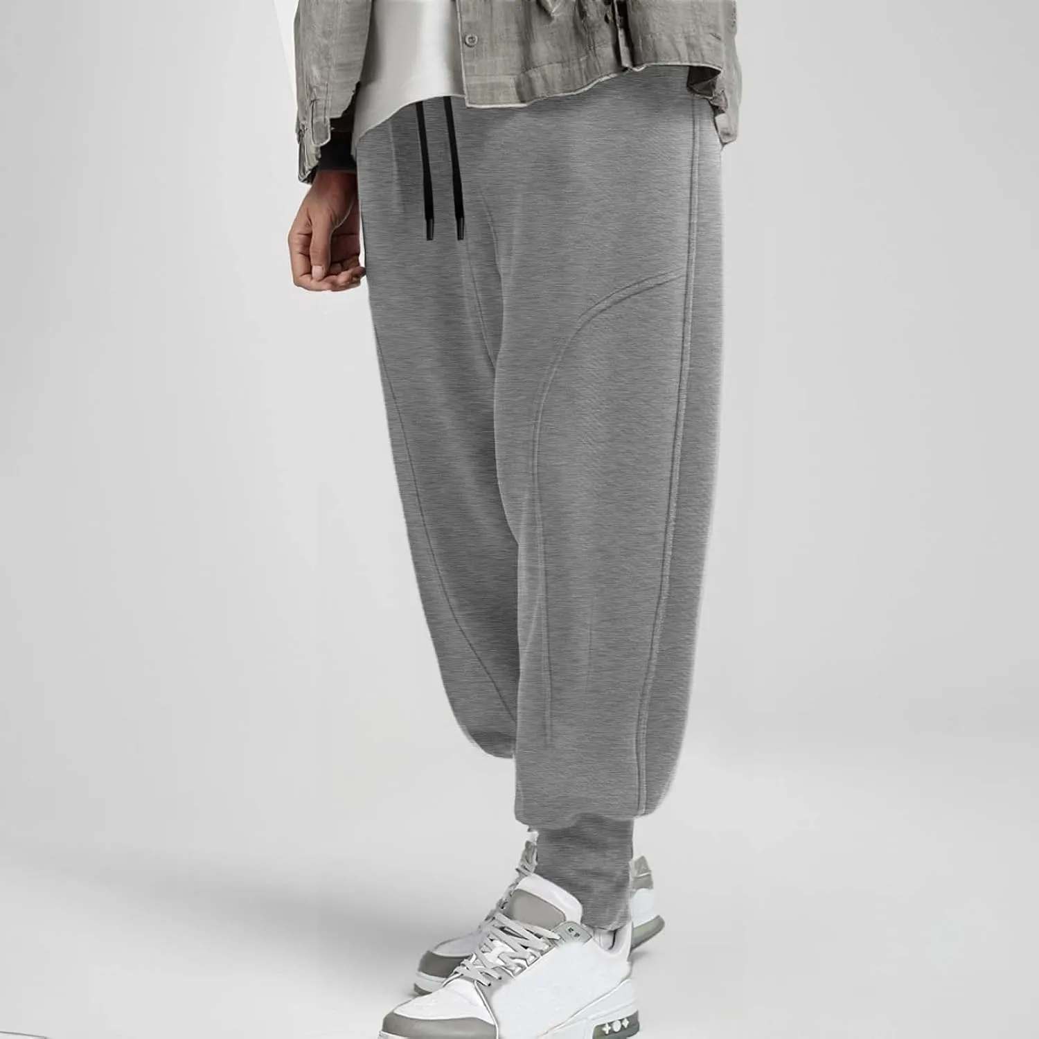 Pants for Men Jogger Slacks Gym Riding Business Hiking Public Regular Fit Leather Travel Yoga Wide Leg Military