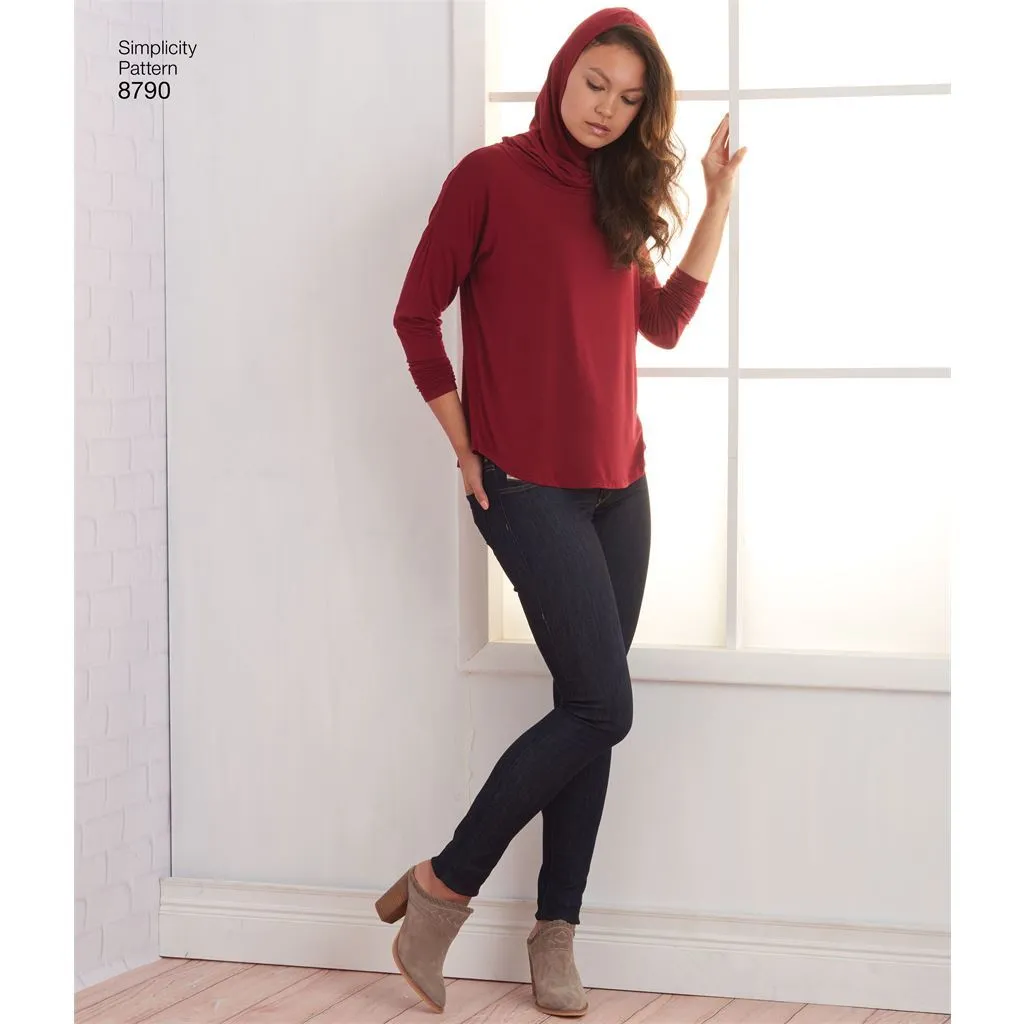 Pattern S8790 Misses  Knit Dresses and Tunics