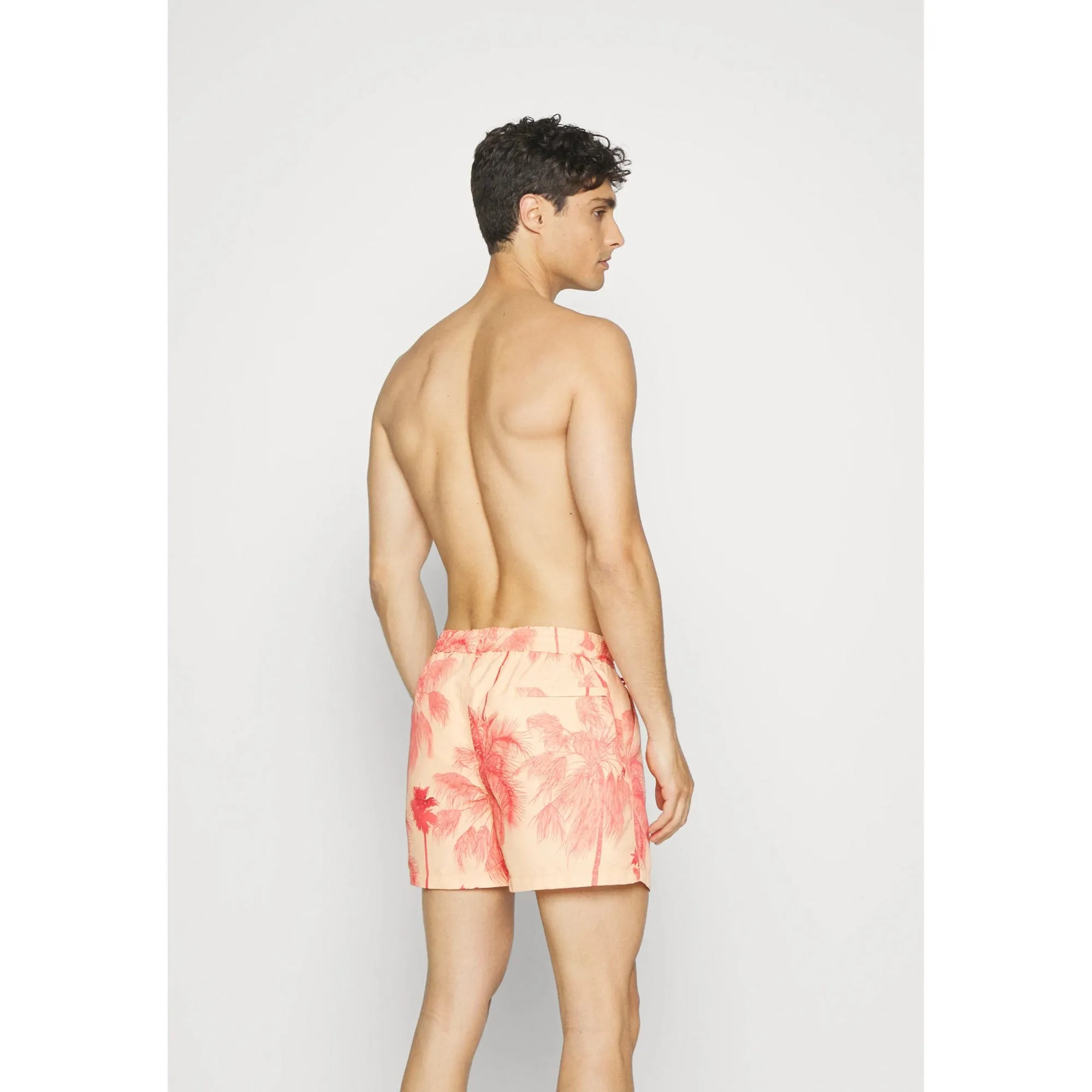 Paul Smith Mens LA Palms Swim Shorts in Orange