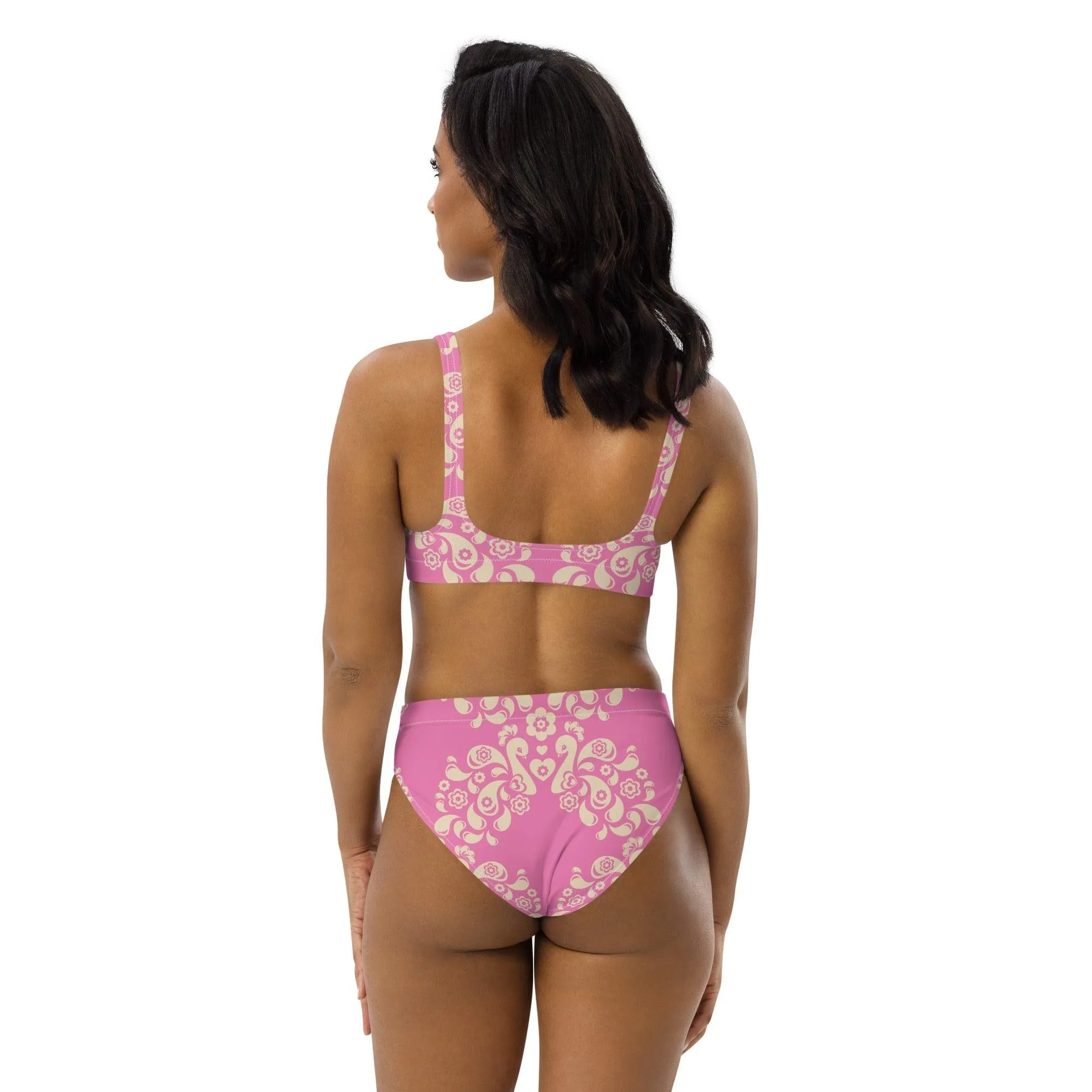 PEACOCK LOVE pink - Bikinis made of recycled material