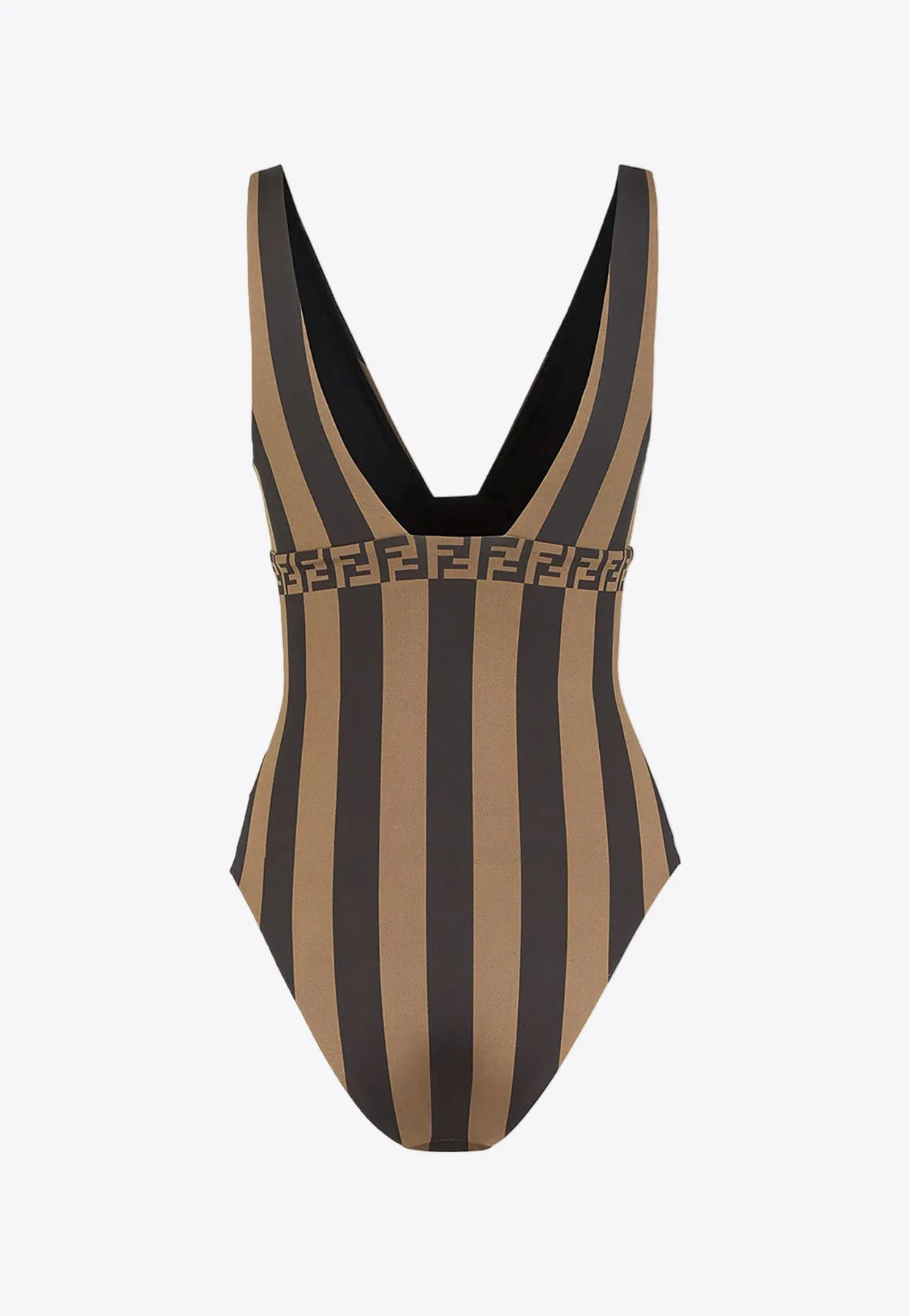Pequin Stripes One-Piece Logo Swimsuit