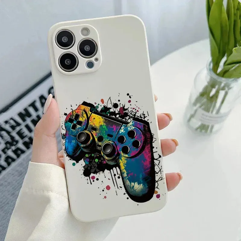 Phone case retro|Retro Game Elements Soft Silicone Case for Samsung