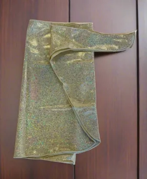 Piccoli Principi Girls Charlotte Glitter Oro Gold Coverup Skirt