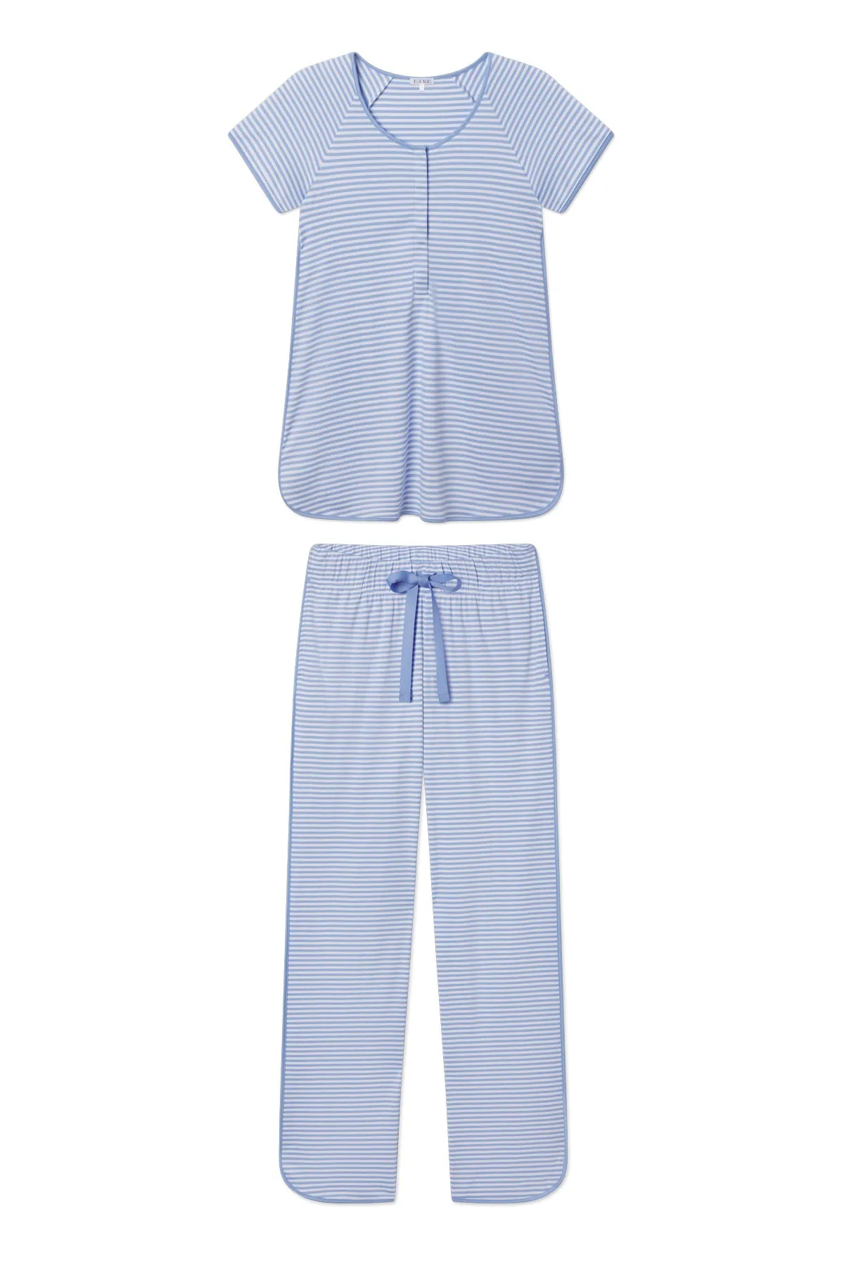 Pima Maternity Short-Long Set in Hydrangea