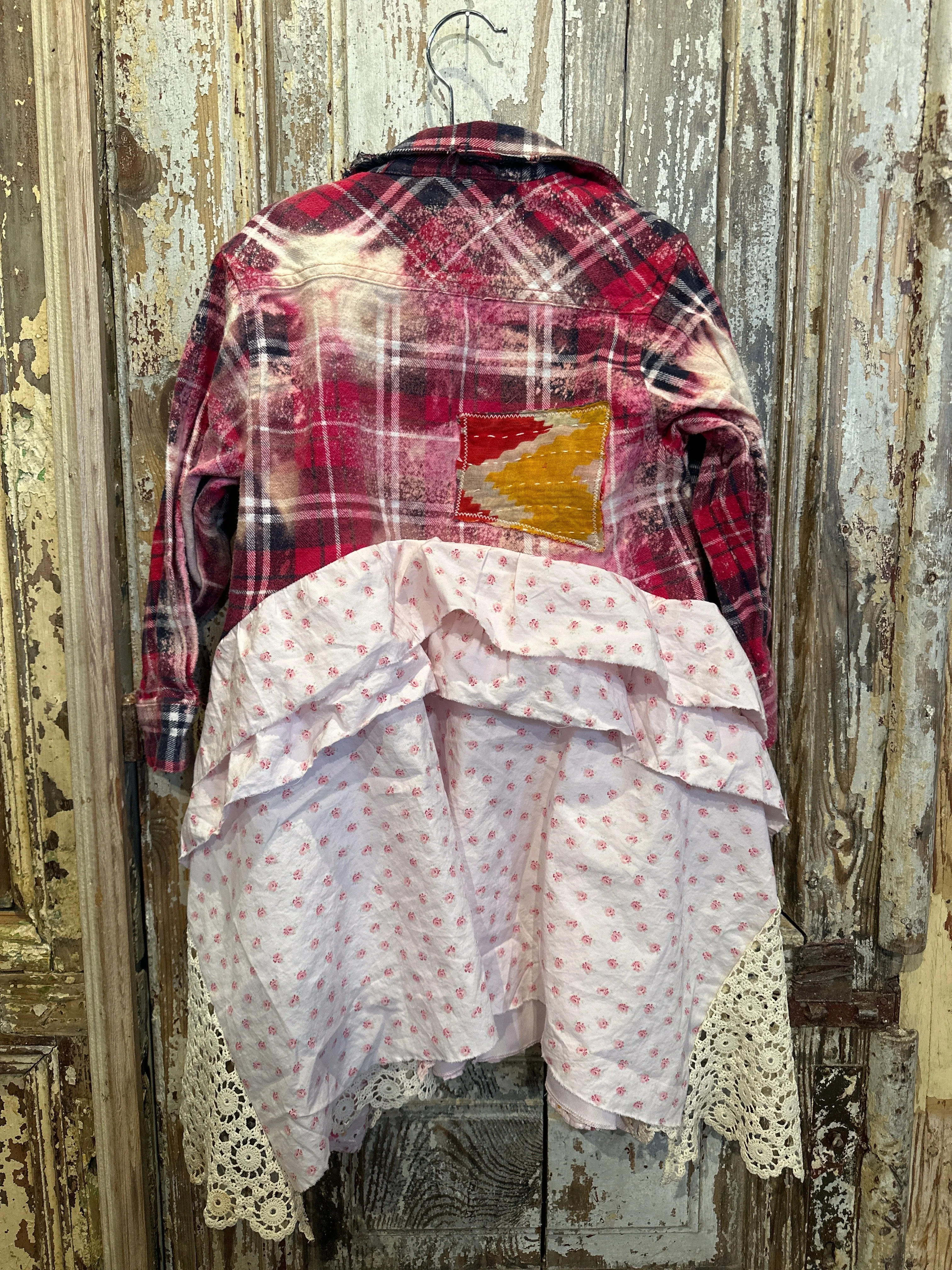 Plaid & Floral Tunic