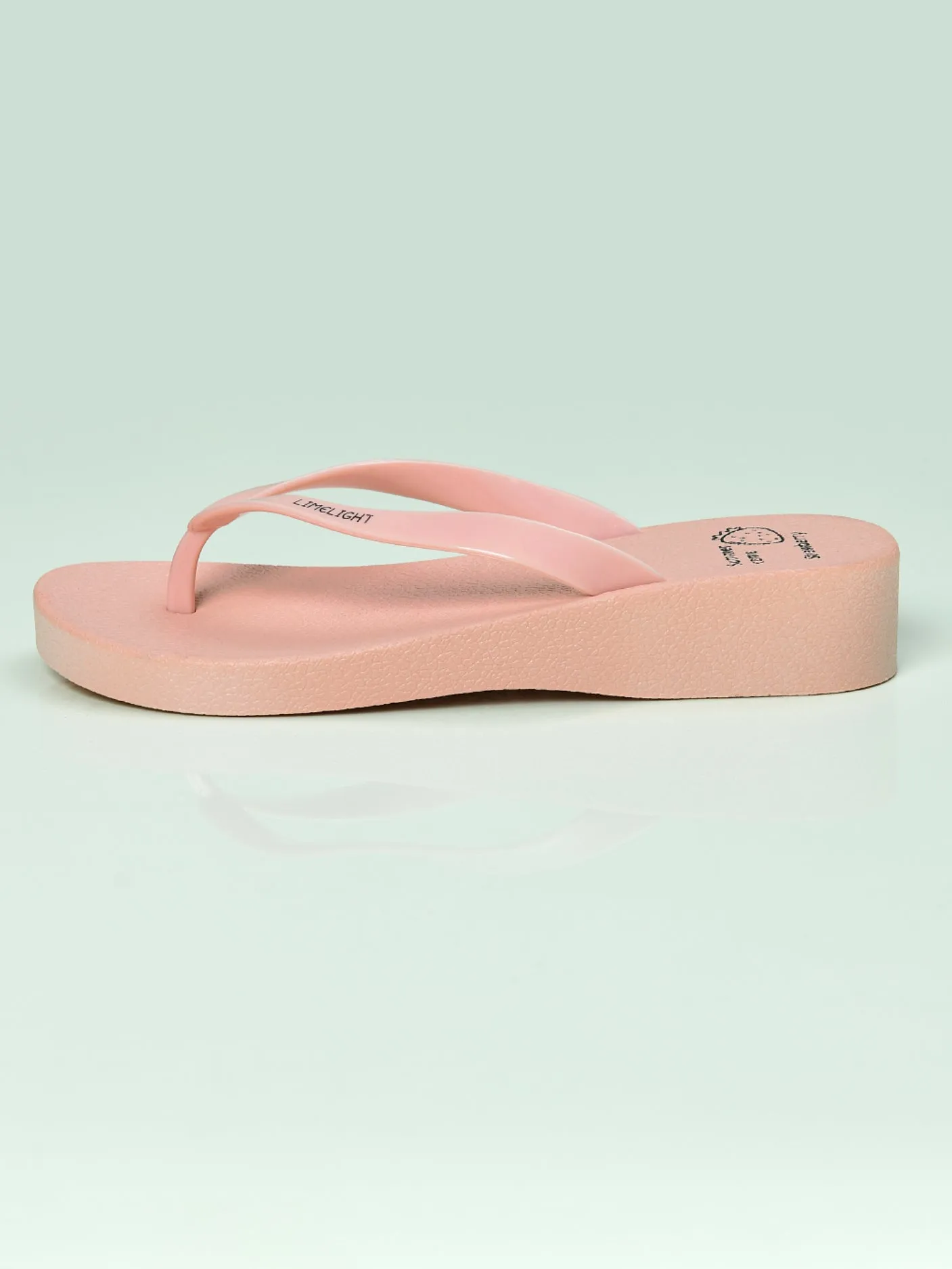 Plain Textured Flip Flops