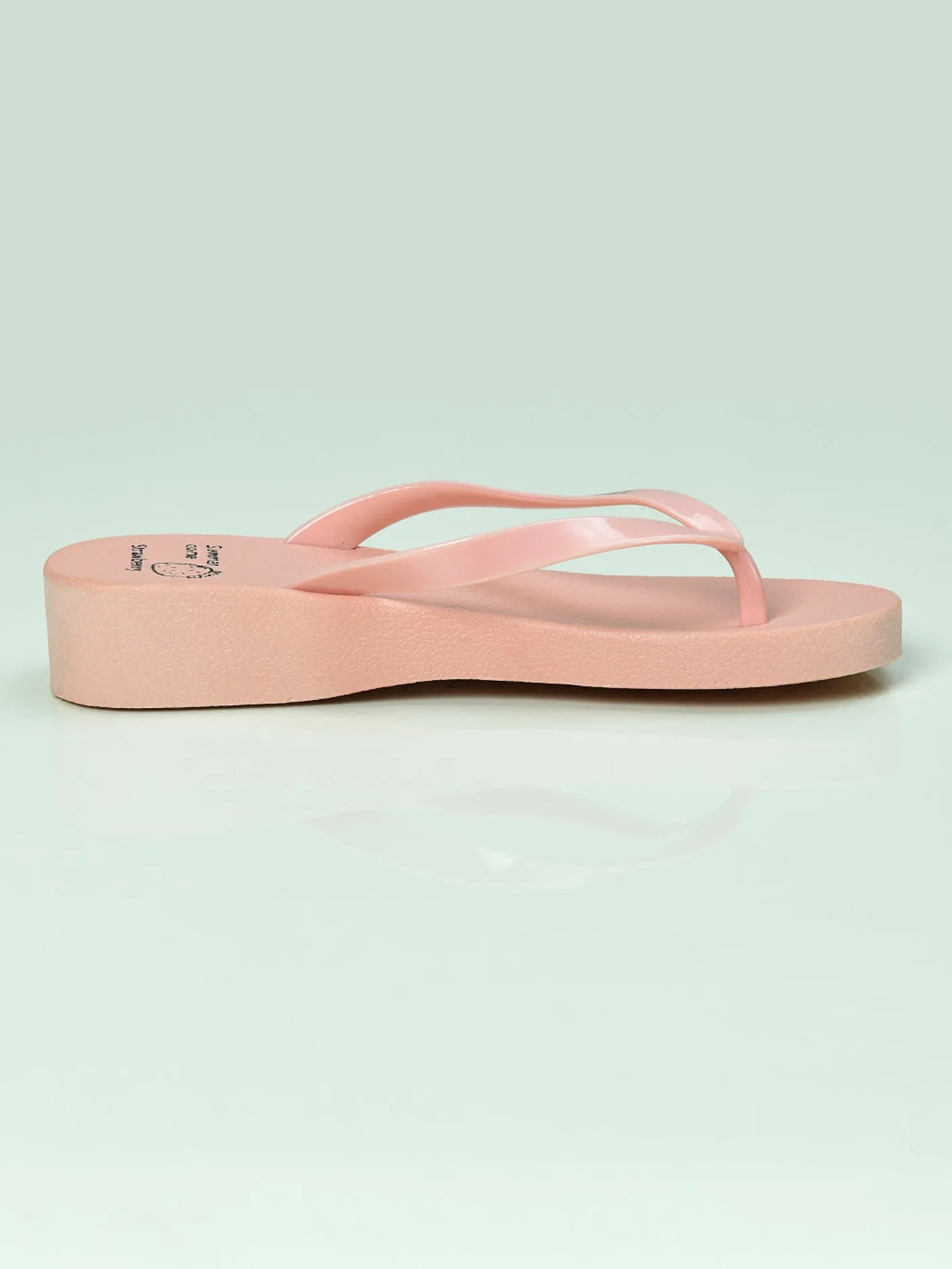 Plain Textured Flip Flops