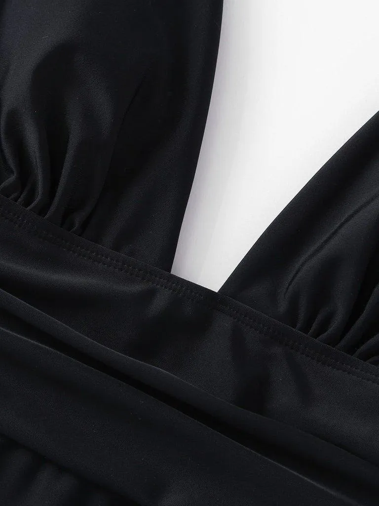 Plunge Neckline Swimsuit