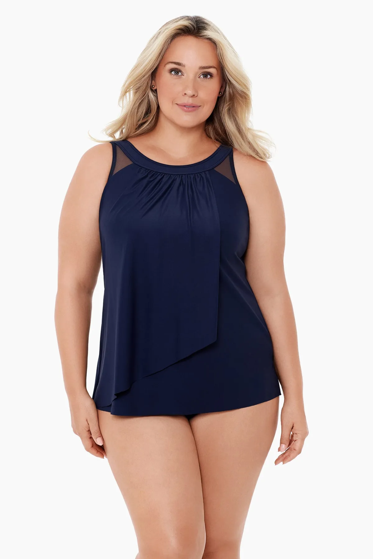 Plus Size Illusionists Ursula Underwire Tankini Top