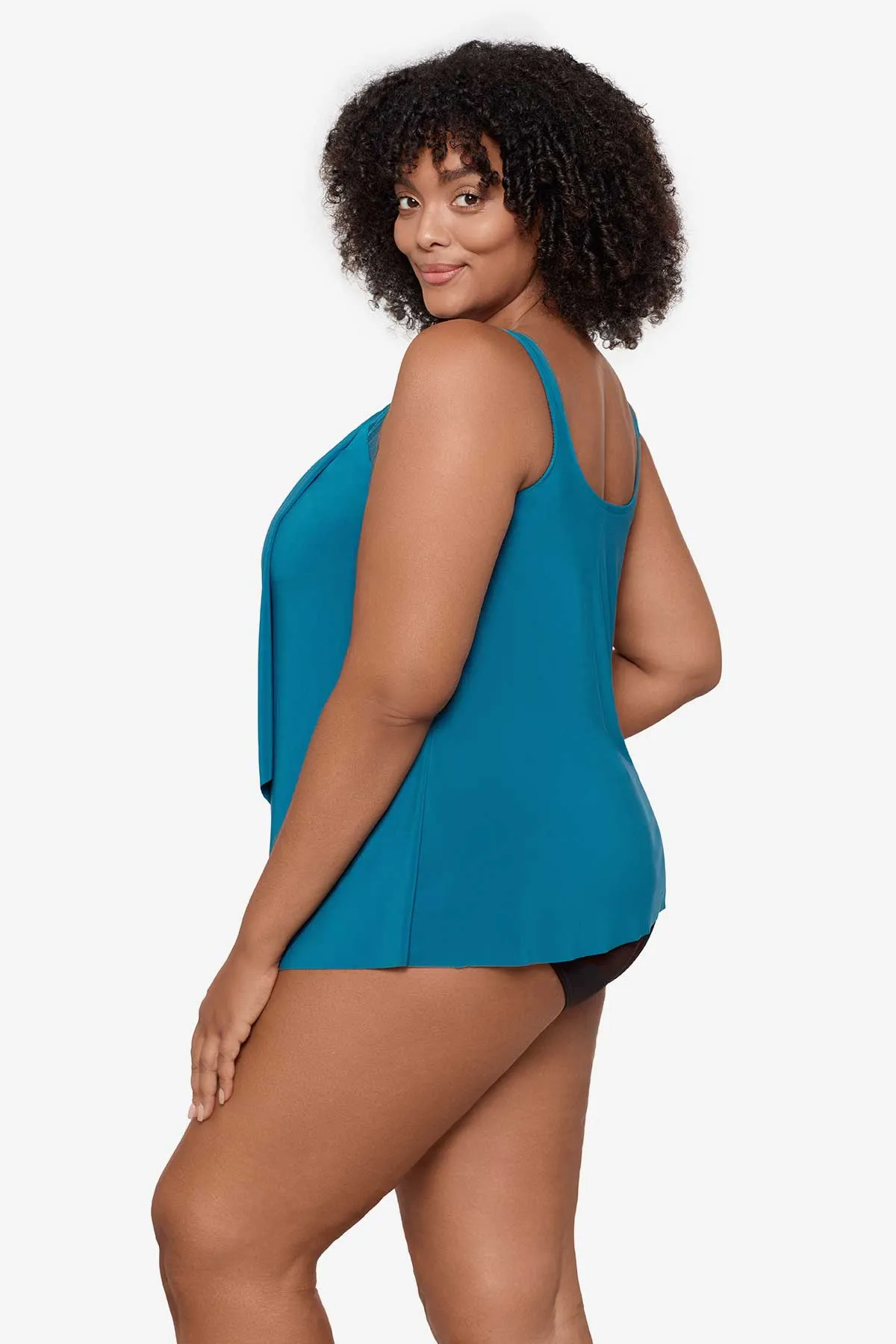Plus Size Illusionists Ursula Underwire Tankini Top