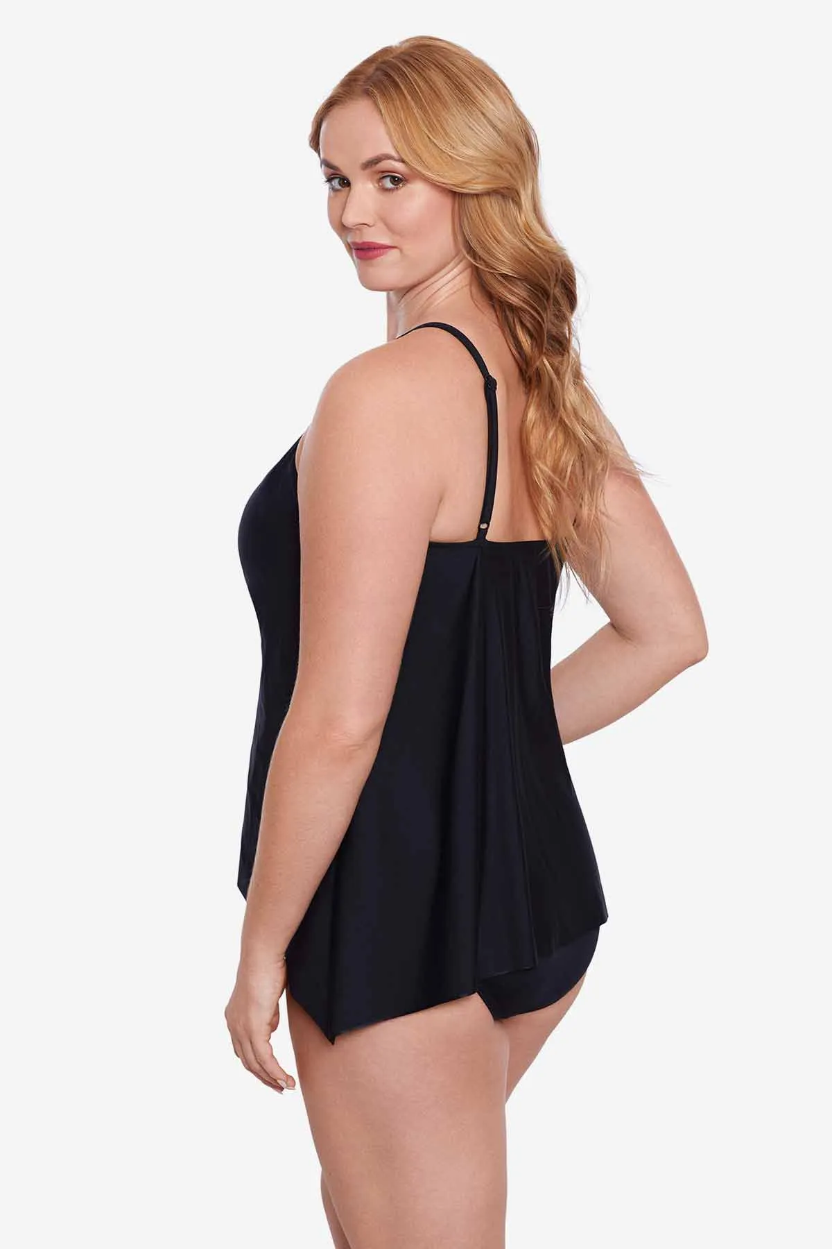 Plus Size Precioso Peephole Tankini Top