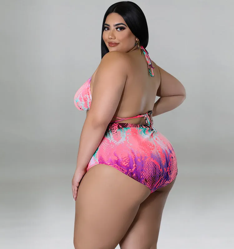 Plus Size Spring Sexy Three-Piece Swim Suit