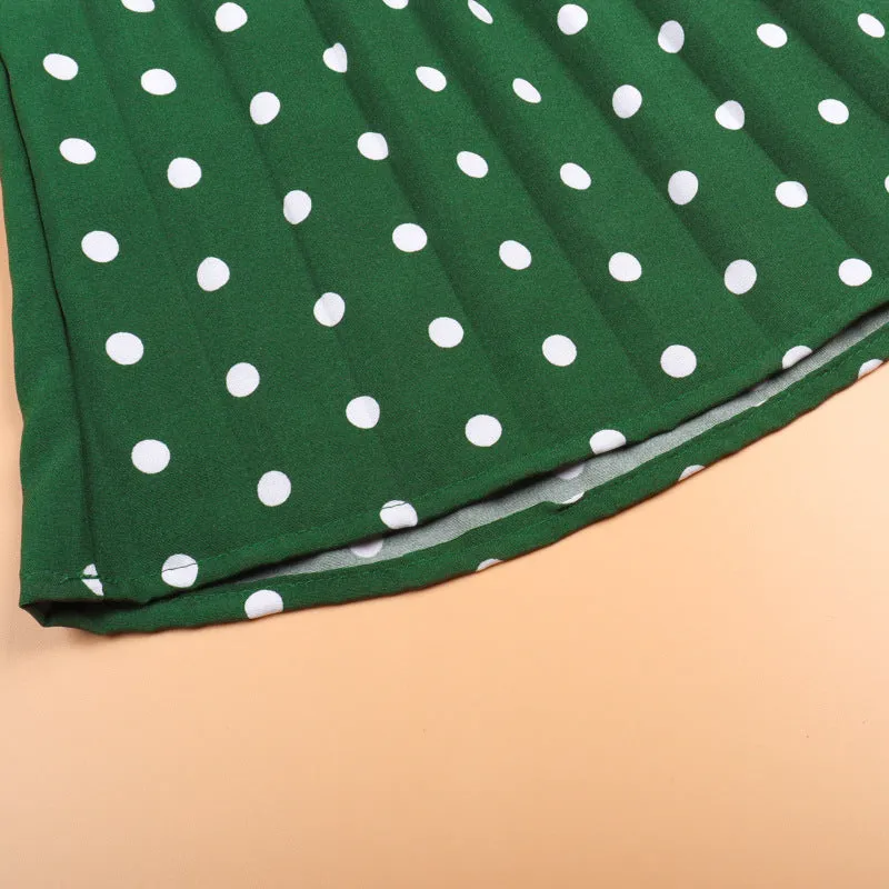 Polka Dot Parent-Child Loose and Elegant Mother-Daughter Dress