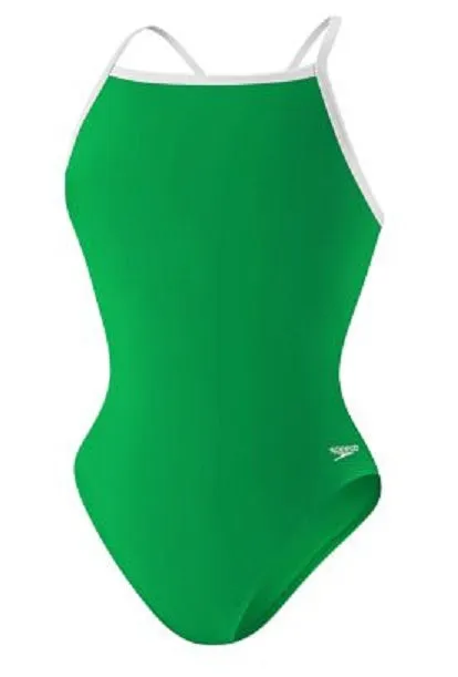 Pomperaug HS _SPEEDO Endurance  Solid Flyback Training Suit - Youth