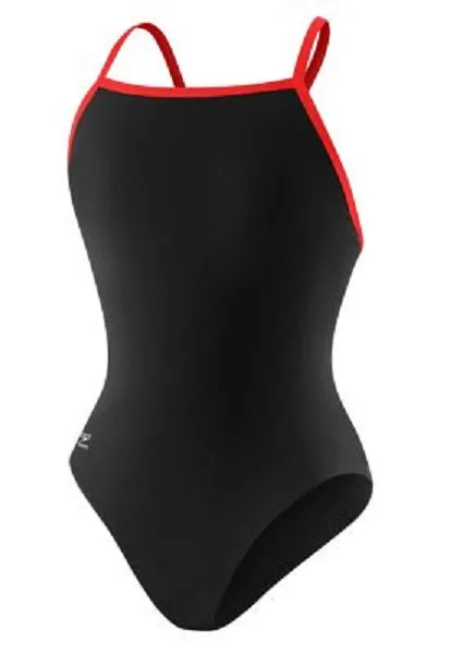 Pomperaug HS _SPEEDO Endurance  Solid Flyback Training Suit - Youth