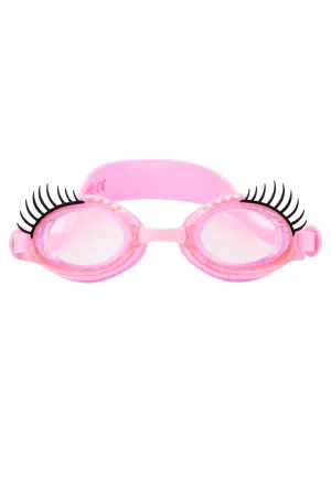 Powder Puff Pink Splash Lash Swim Goggles