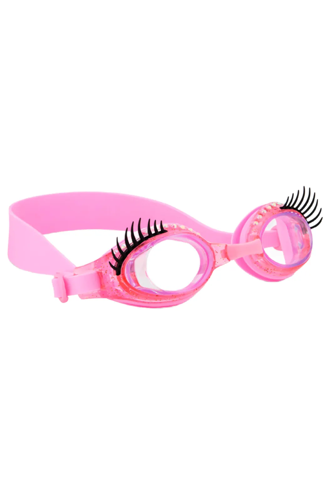 Powder Puff Pink Splash Lash Swim Goggles