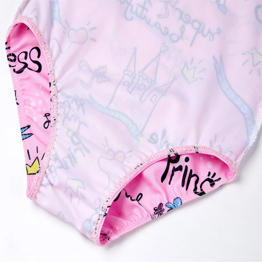 Princess Pink One Piece Swimsuits
