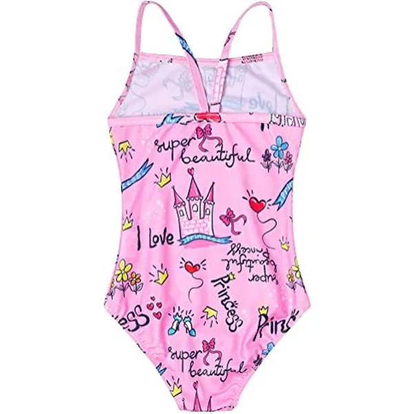 Princess Pink One Piece Swimsuits