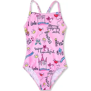 Princess Pink One Piece Swimsuits