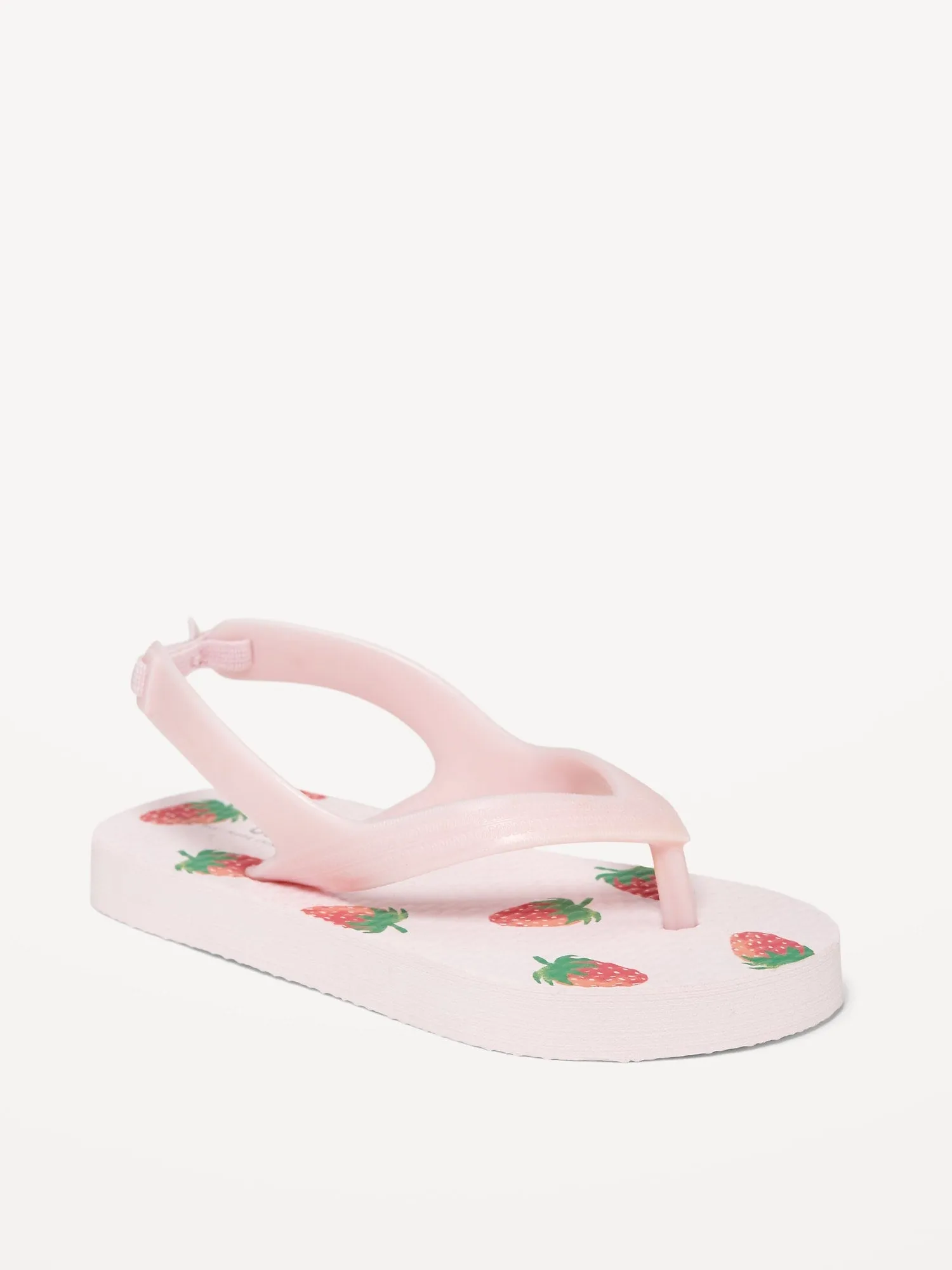 Printed Flip-Flops for Toddler Girls (Partially Plant-Based)