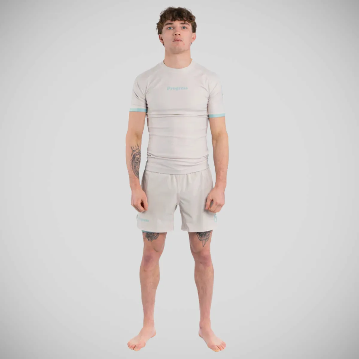 Progress Academy  Rash Guard Bone/Mint