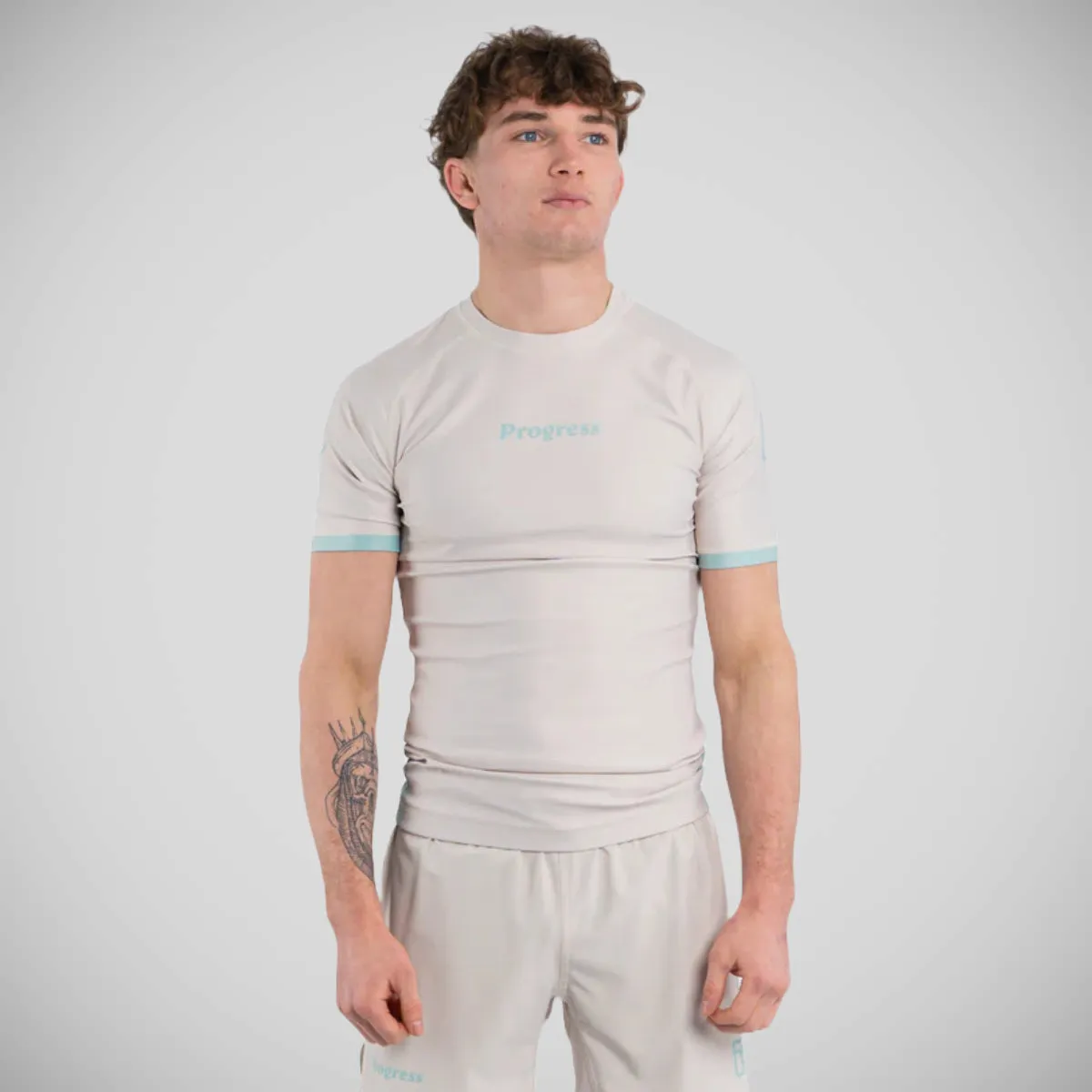 Progress Academy  Rash Guard Bone/Mint
