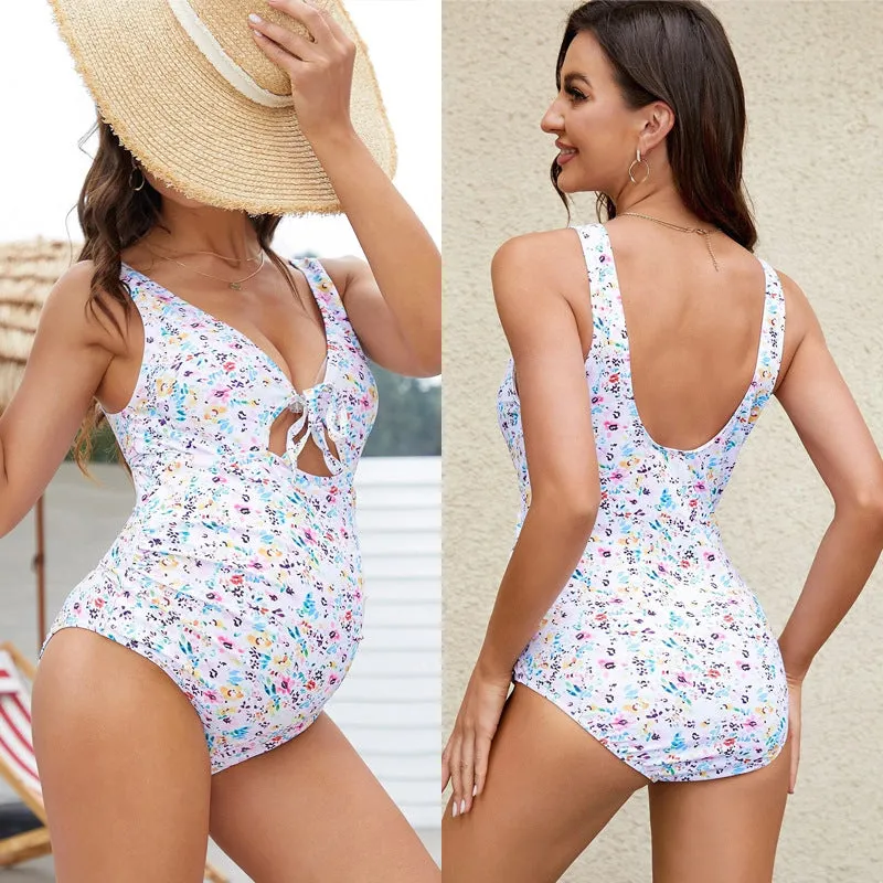 Pure Radiance Maternity White One Piece Swimsuit