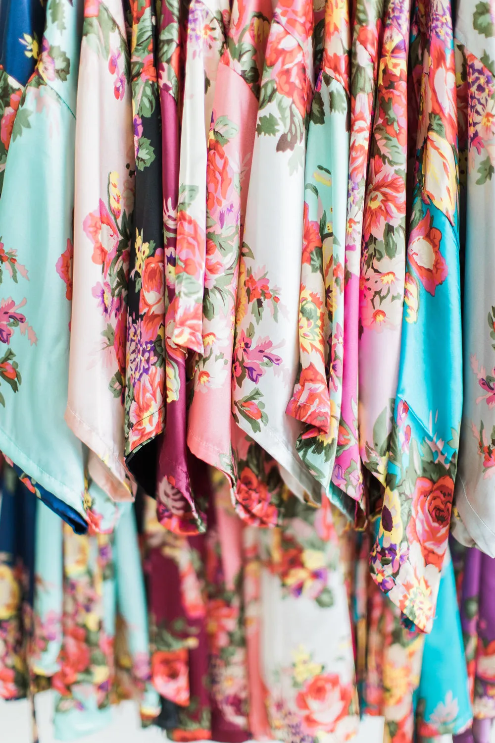 Purple Floral Bridesmaid Robe