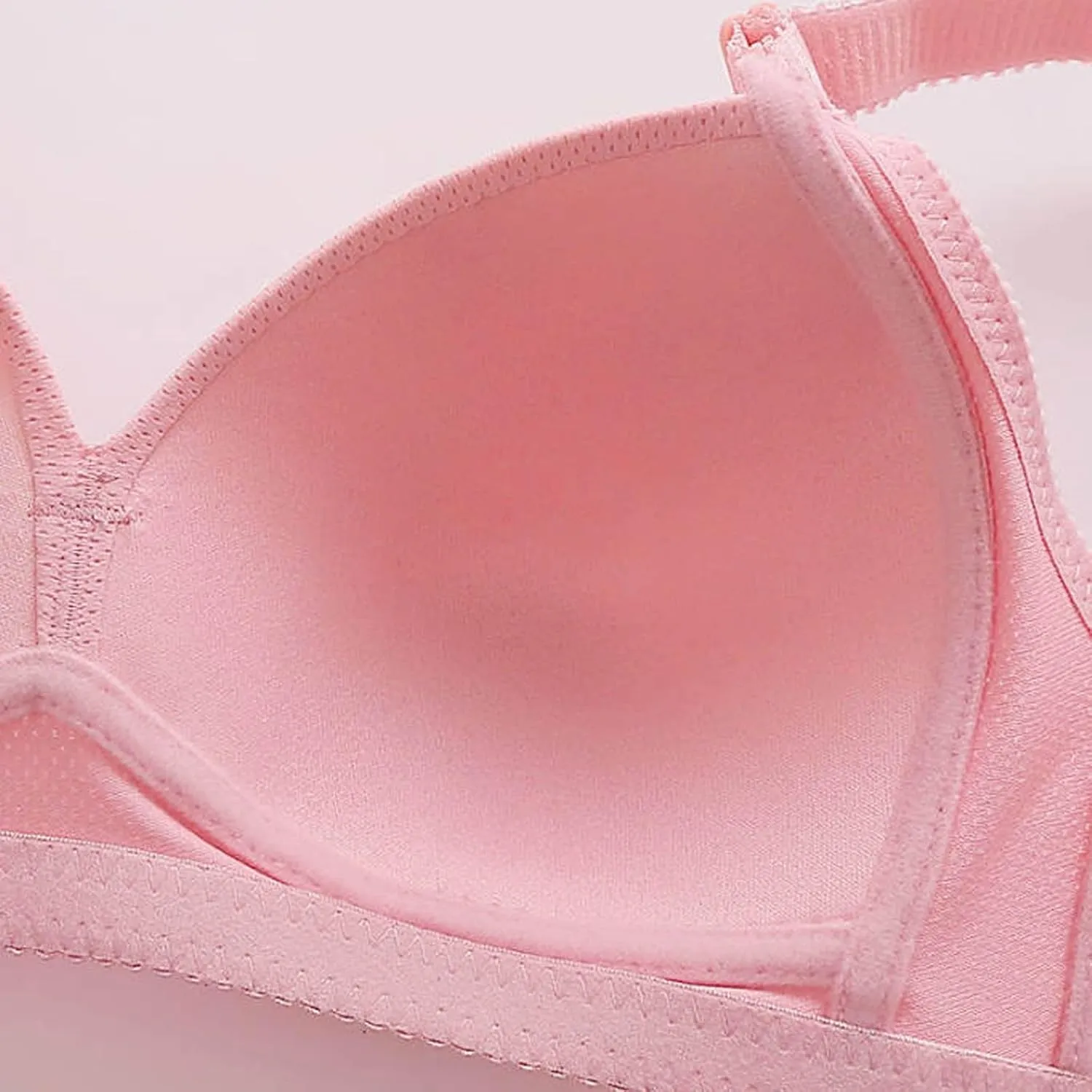 Push Up Bras for Women Lace Printed No Underwire Gather Bra with Pendant Comfort Lifting Bralettes for Sagging Breast