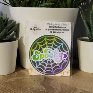 "Spooky" Web Sticker
