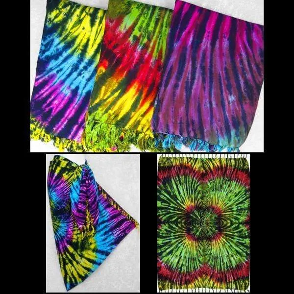 Radial Tie-Dye Sarongs