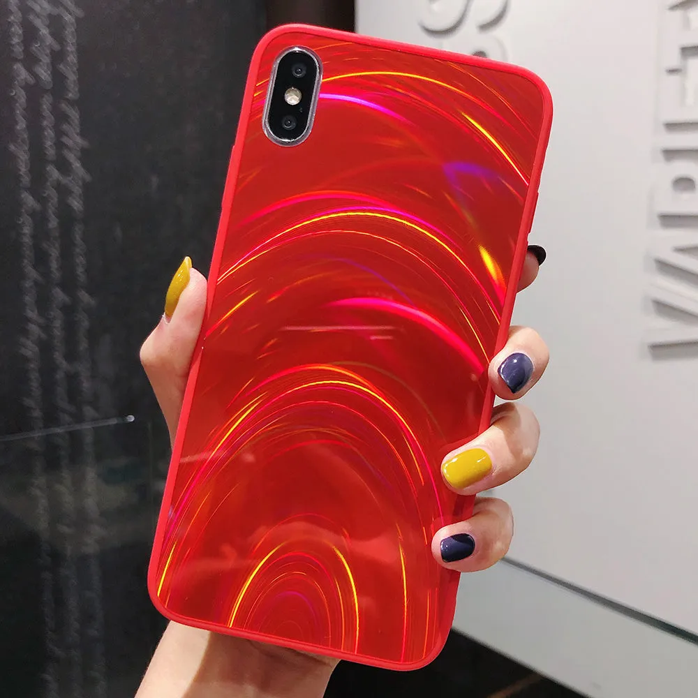 Rainbow Mirror Glitter Bling Laser Case For Xiaomi Redmi Note 9 Pro 9S 8 10S 9T 9A 9C NFC Poco X3 M3
