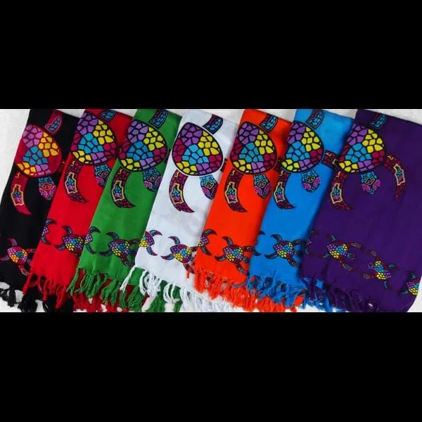 Rainbow Turtle Sarongs