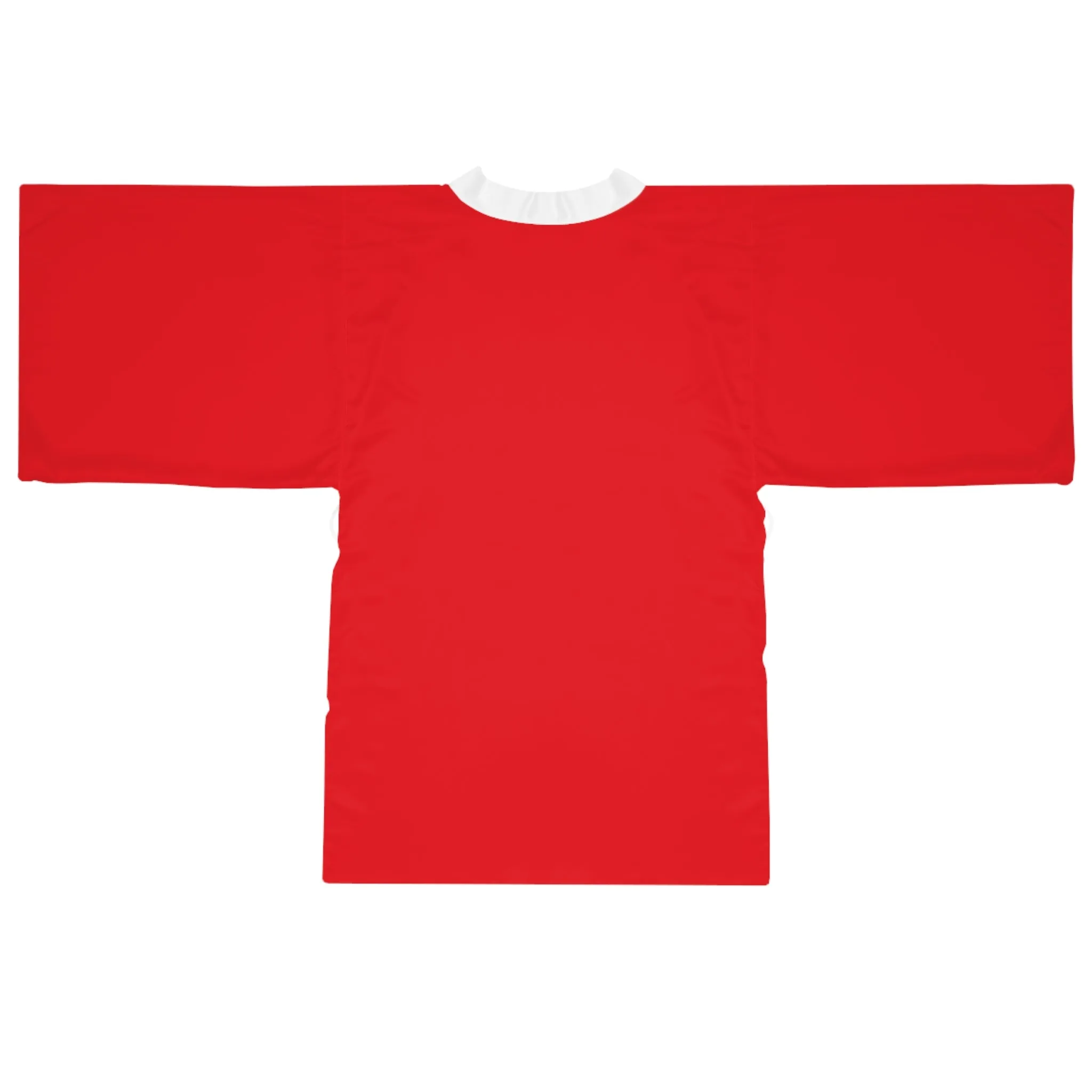Red Long Sleeve Kimono Robe