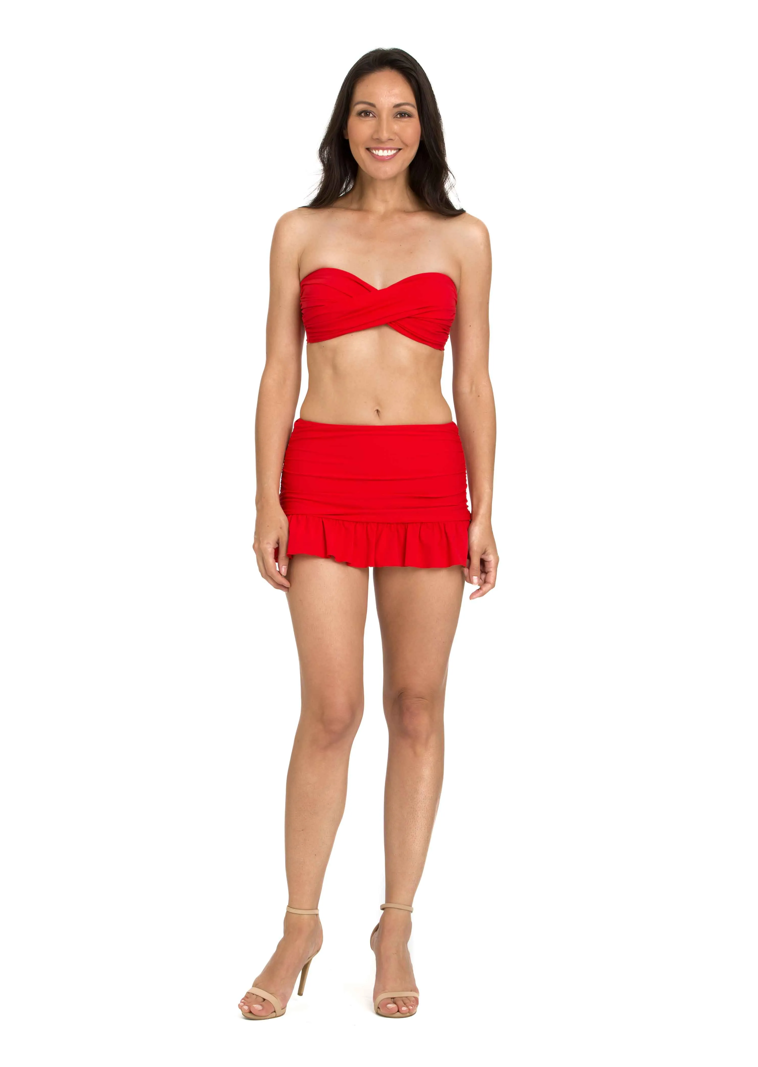 Retro High Waist Skirted Bottom (Style 222)