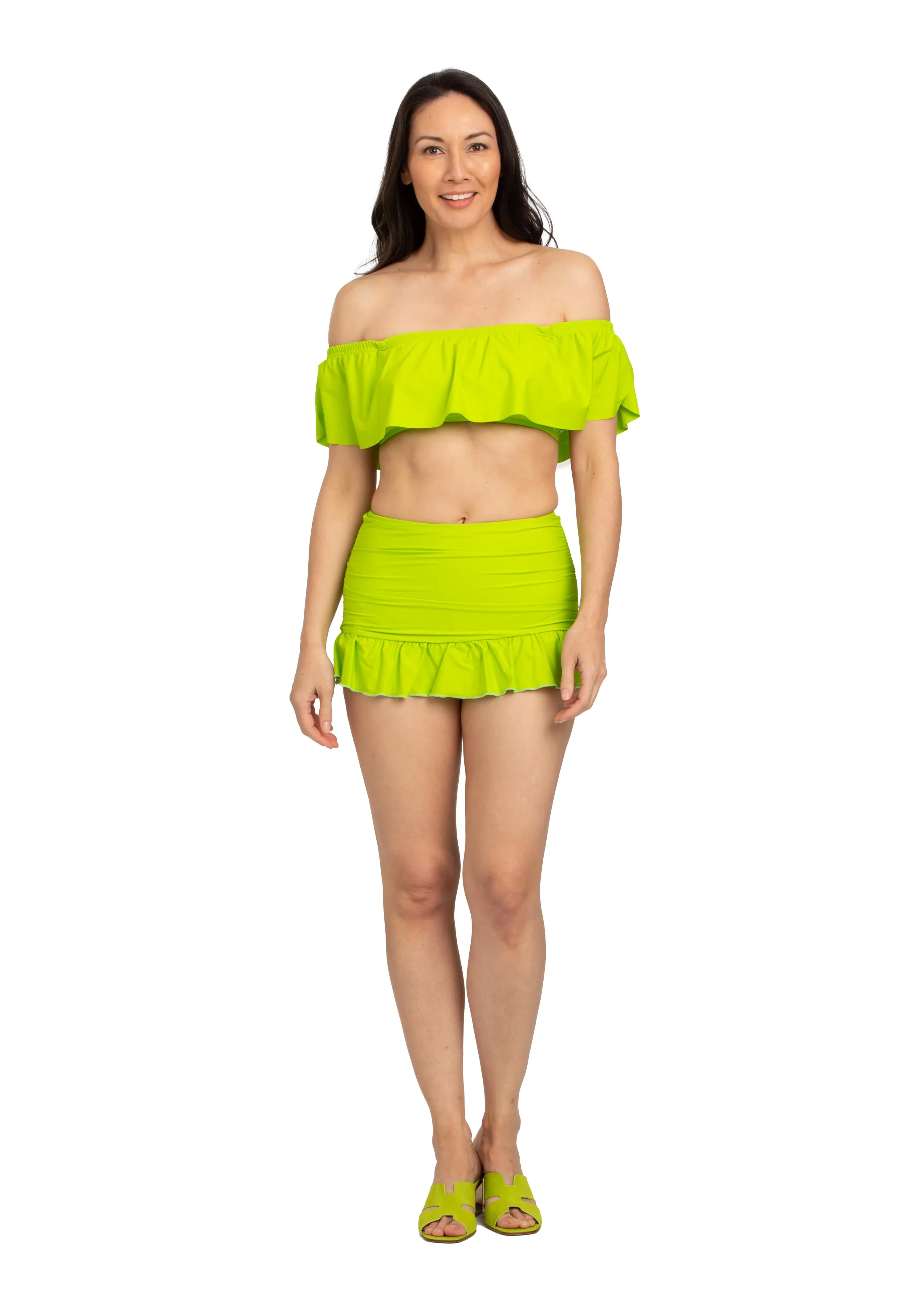 Retro High Waist Skirted Bottom (Style 222)