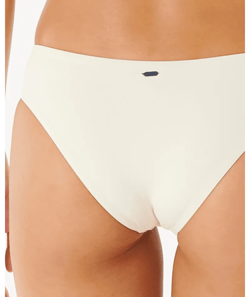RIP CURL Women's Day Break Multi Cheeky Coverage Bikini Bottom Cream