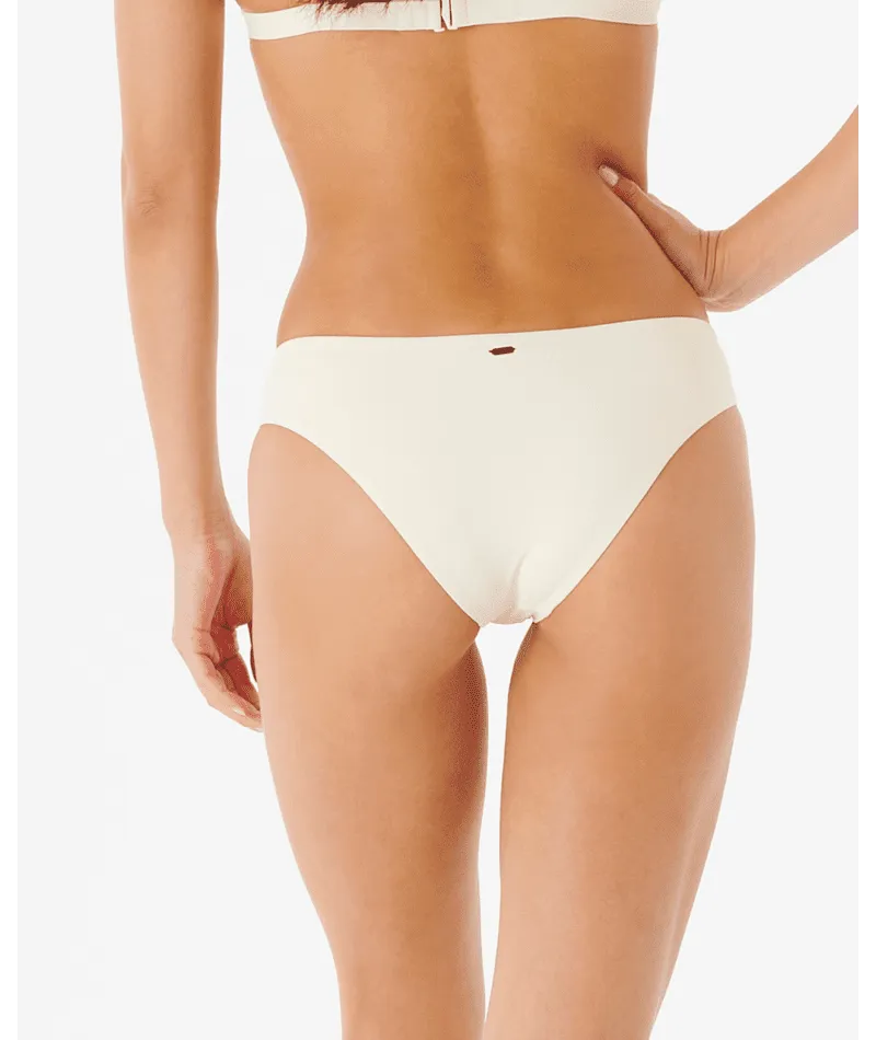 RIP CURL Women's Day Break Multi Cheeky Coverage Bikini Bottom Cream