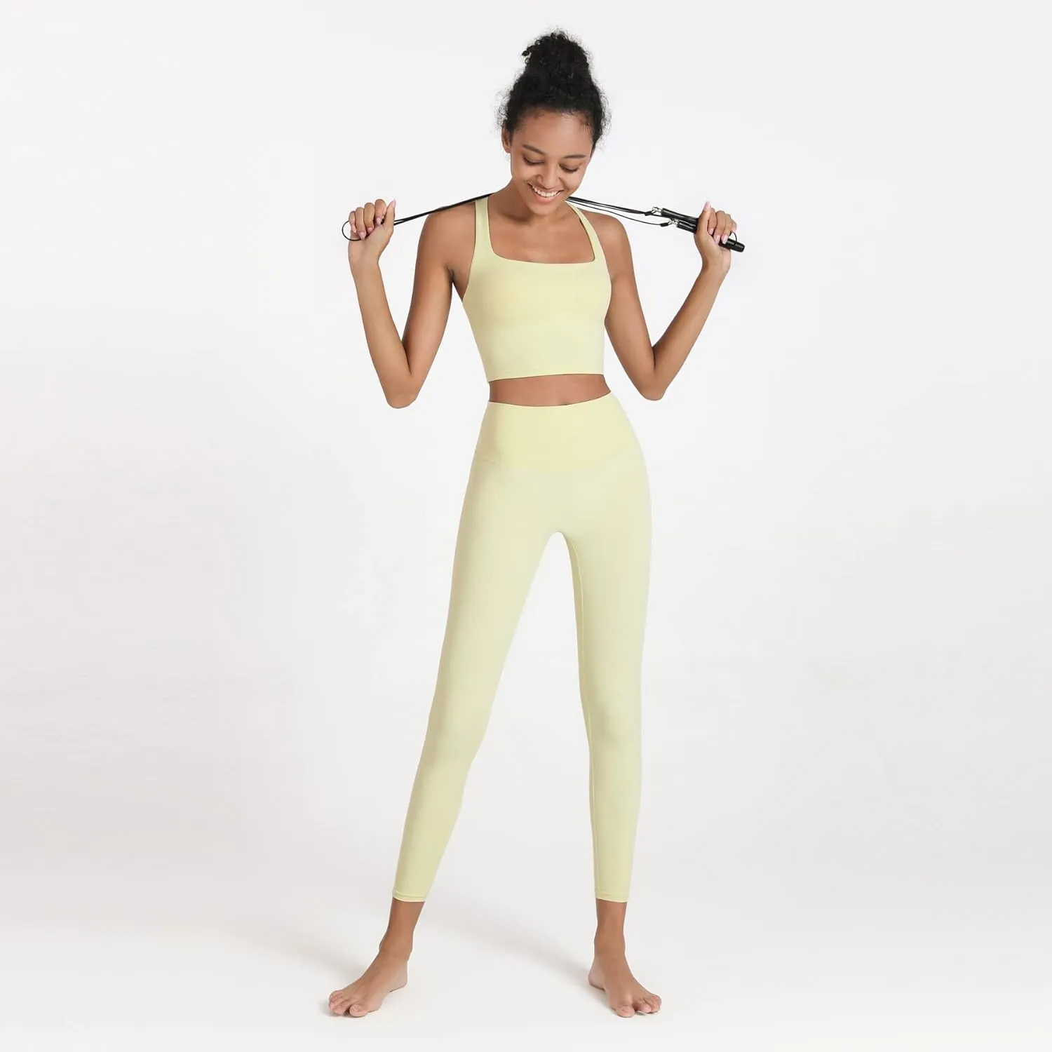 romansong Strappy Yoga Sports Bras for Women Padded Criss-Cross Back Tank Tops
